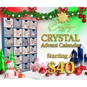Earthy Girl Crystal Advent Calendar 24 Days Holiday Christmas Countdown New‎